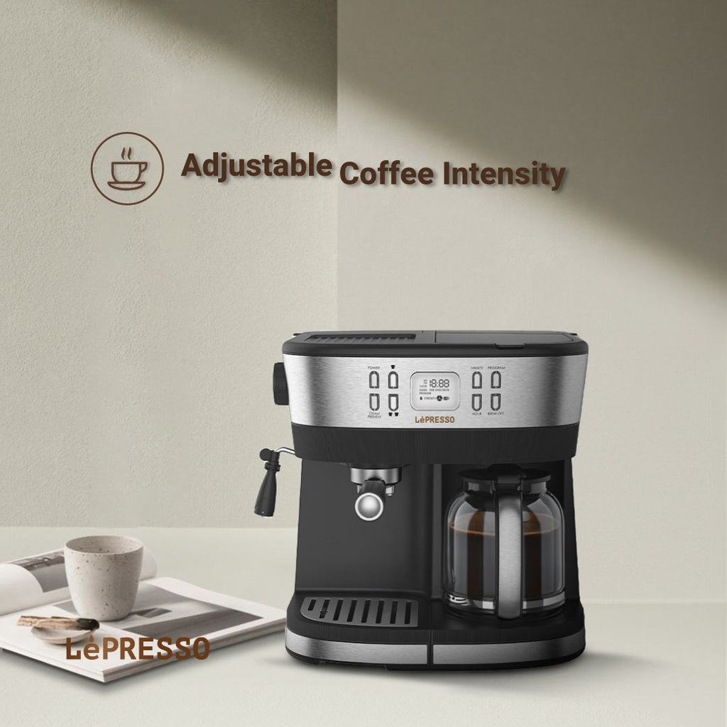 ماكينة تحضير القهوة والإسبريسو من LePresso Dual Brew