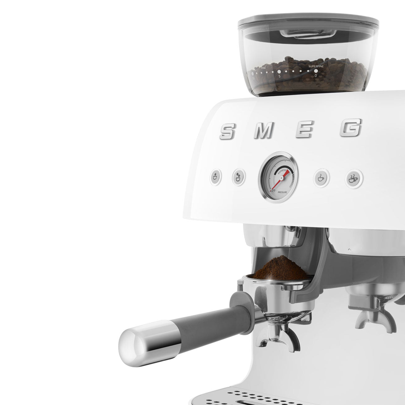SMEG Manual Espresso Coffee Machine With Built-in Grinder