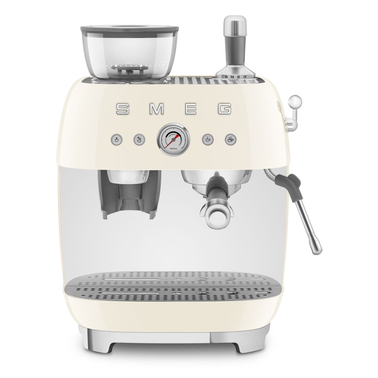 SMEG Manual Espresso Coffee Machine With Built-in Grinder