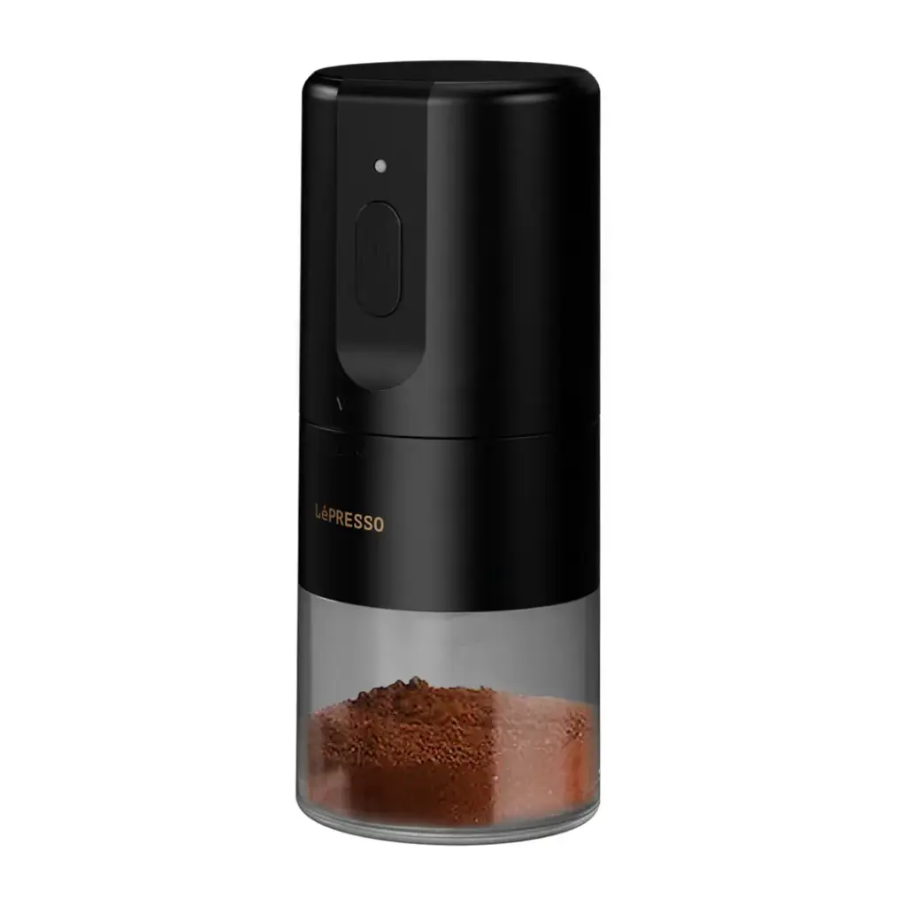 مطحنة قهوة مخروطية من LePresso LP032 باللون الأسود LPCFFM0032