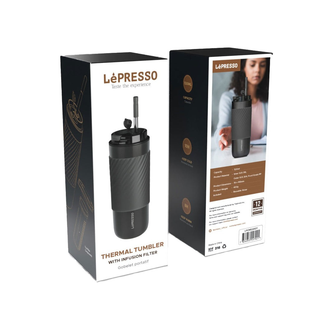 كوب حراري من Lepresso مع فلتر للنقع 