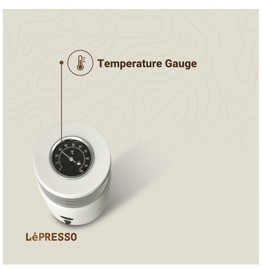 LePresso Portable Espresso Machine With Thermal Meter