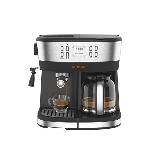 ماكينة تحضير القهوة والإسبريسو من LePresso Dual Brew